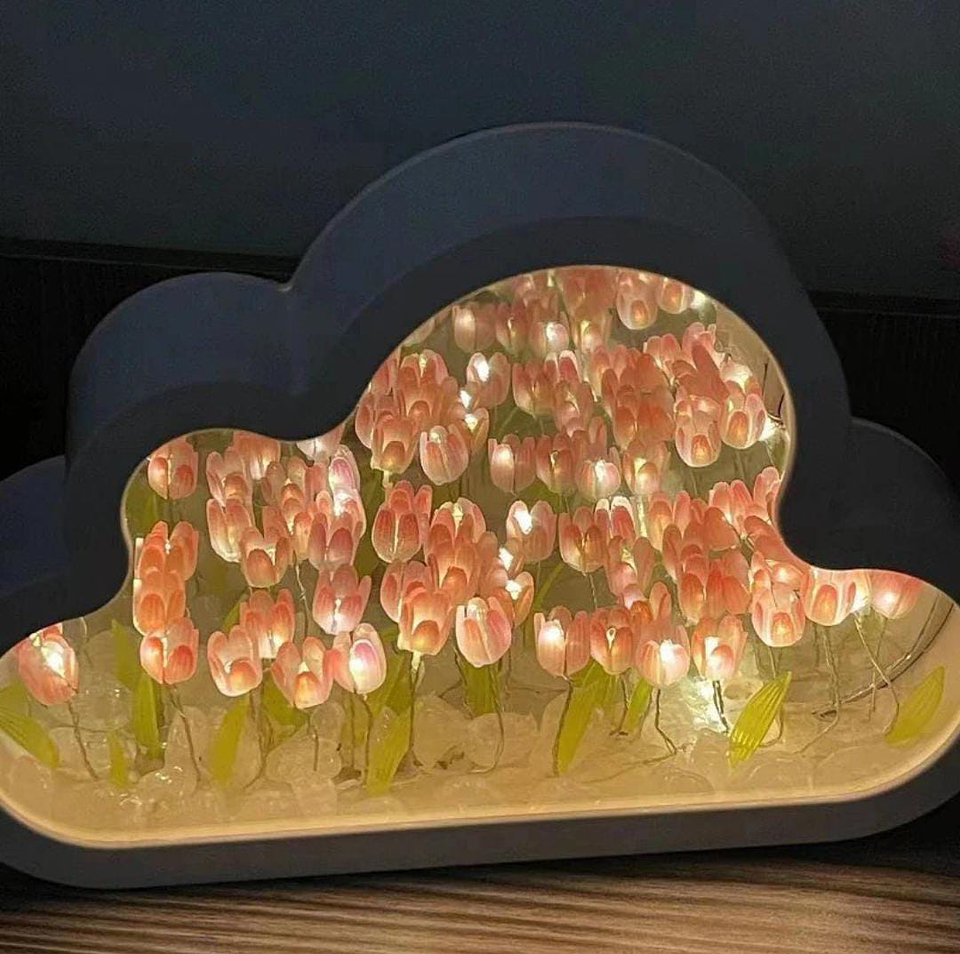 Espejo-Lámpara de tulipán 4