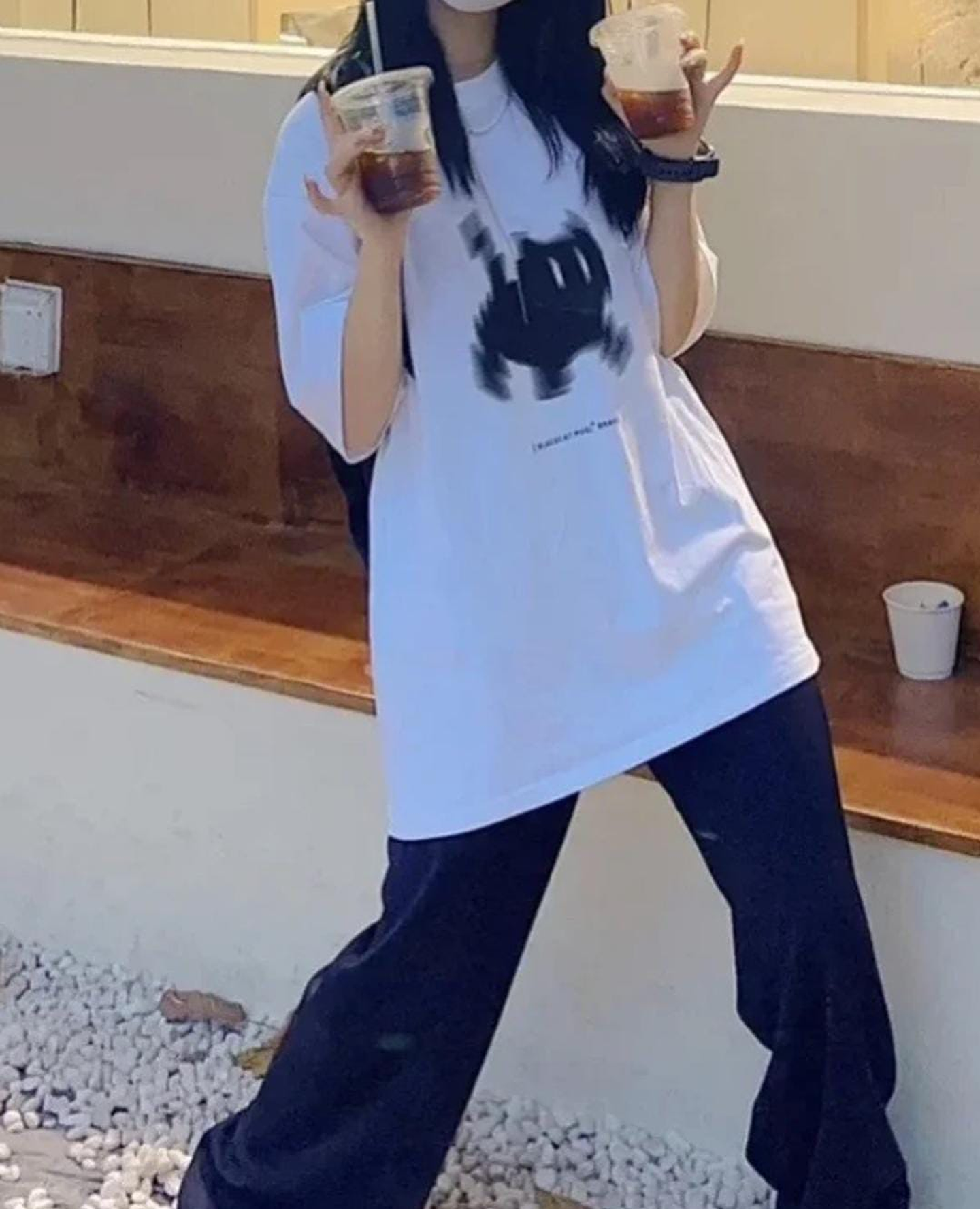 Polera Black Pixel Cat 2