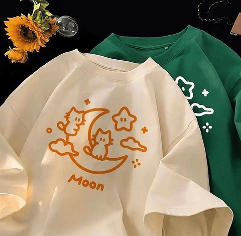 Polera Moonlight Kittens