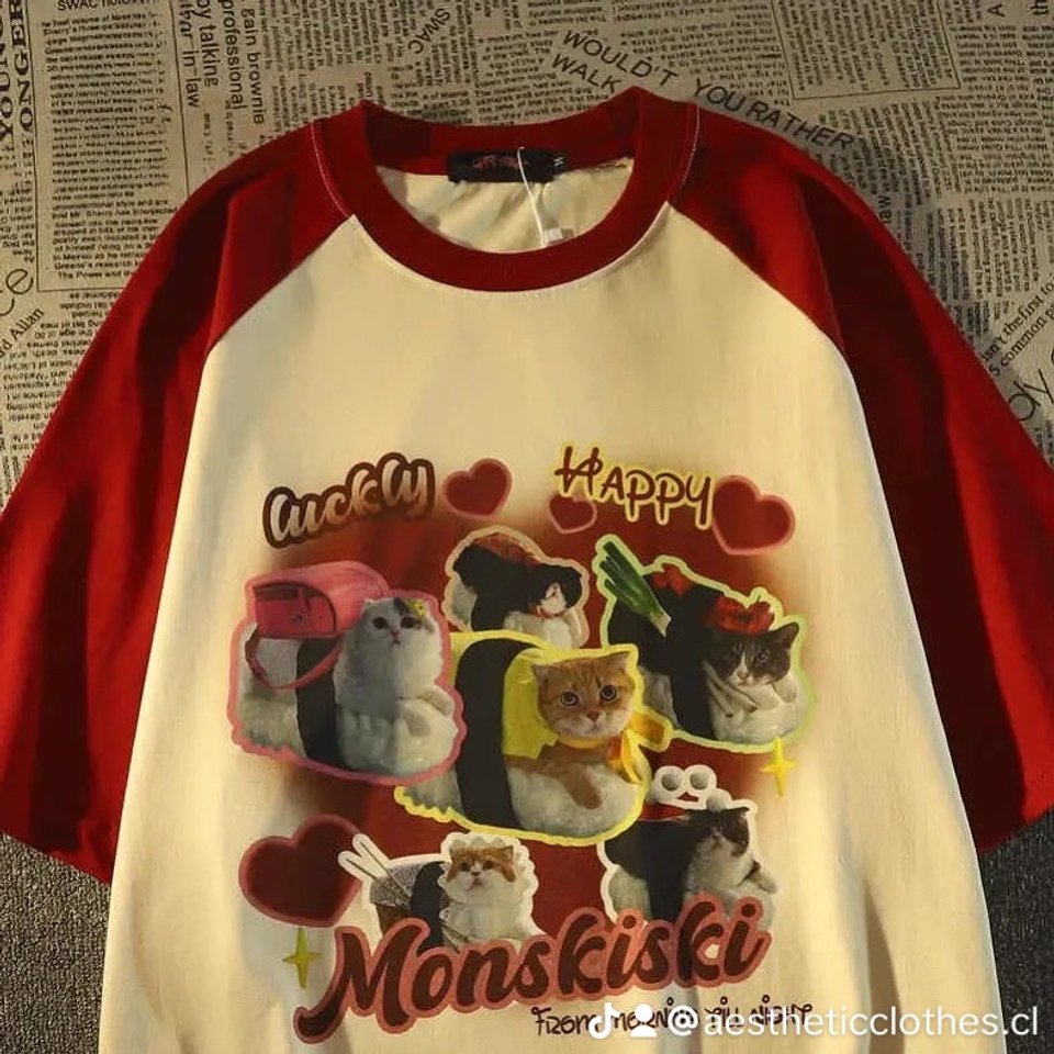 Polera cat sushi 2