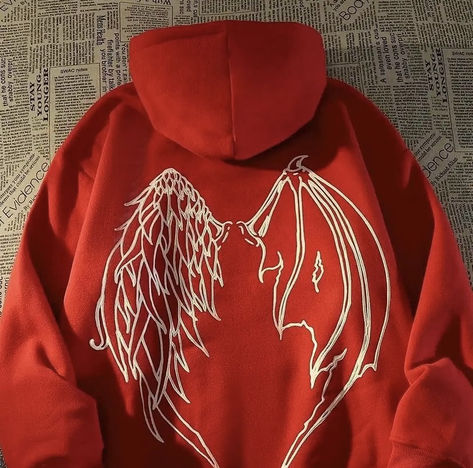 Poleron alas caídas aesthetic y2k 2