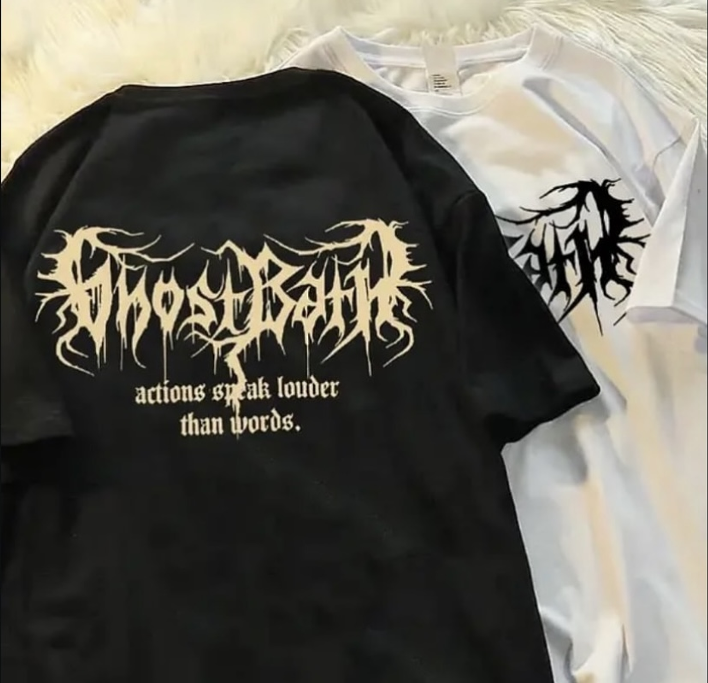 Polera “actions speak lowder than words” 2