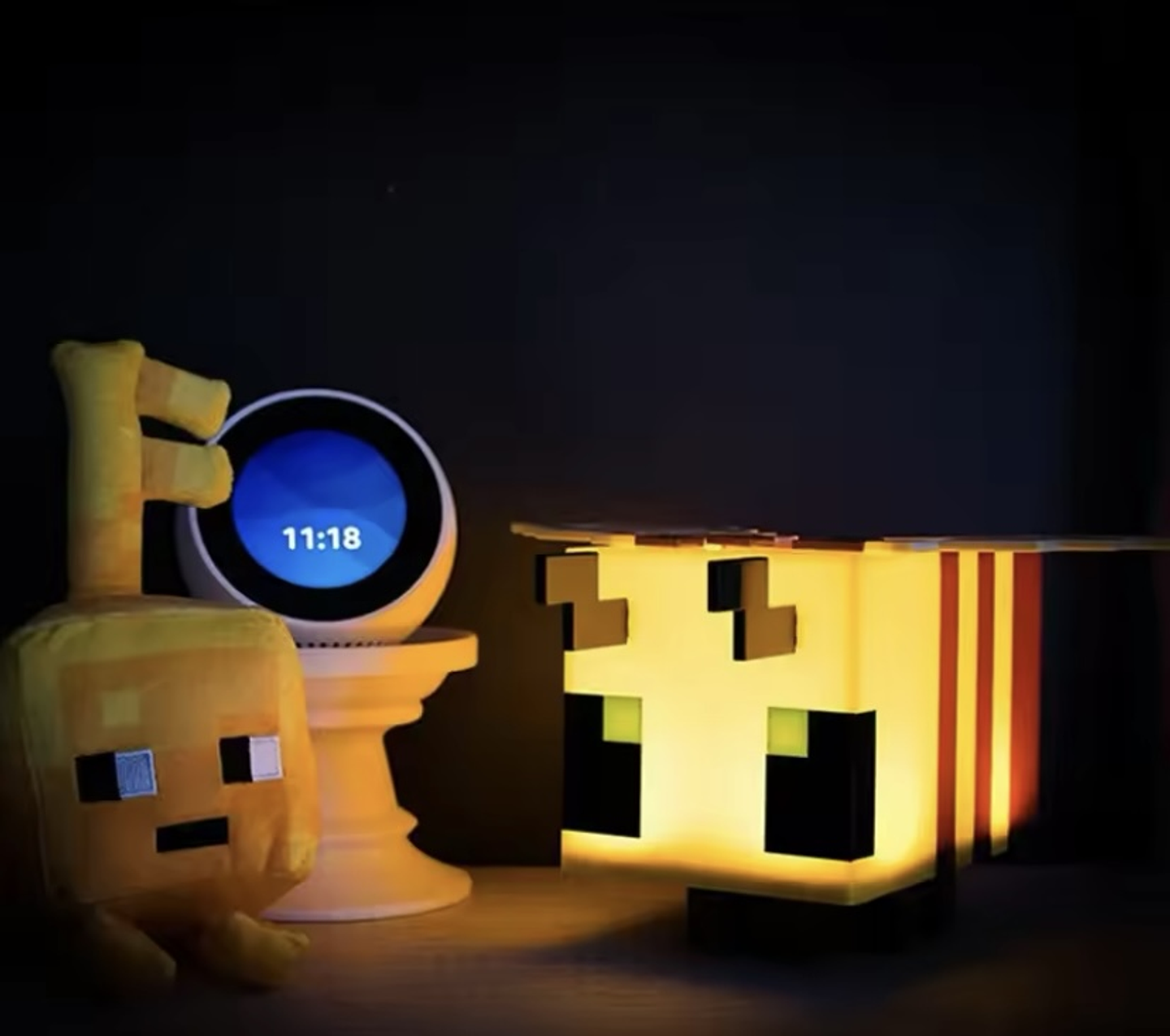Lámpara abejita minecraft 1