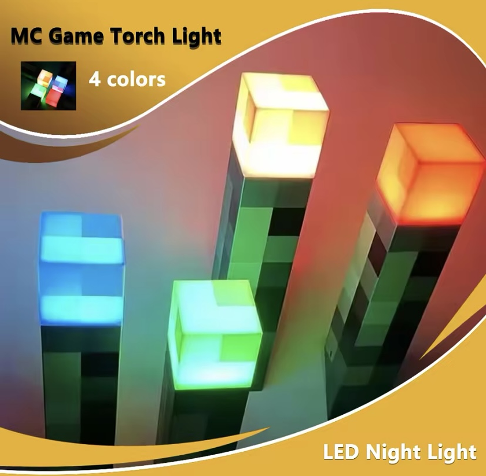 Lámpara antorcha Minecraft  1