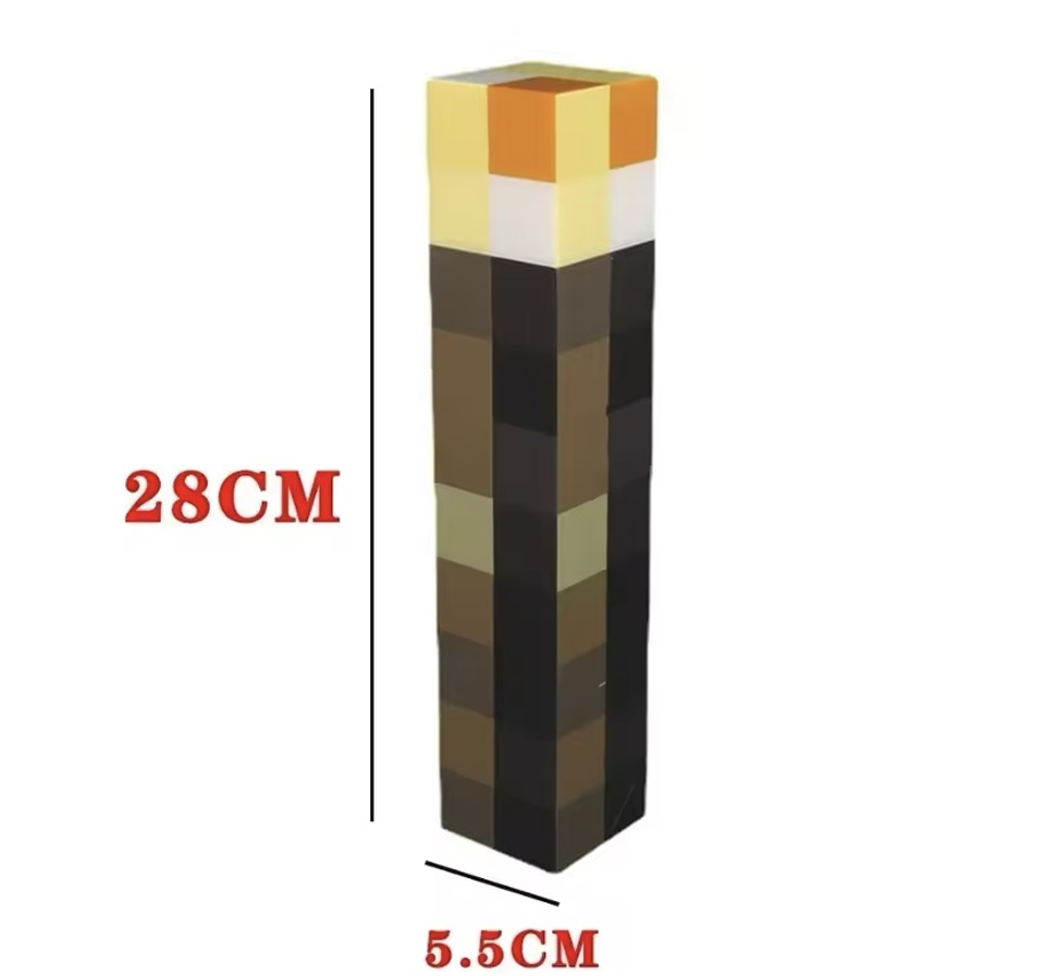Lámpara antorcha Minecraft  2