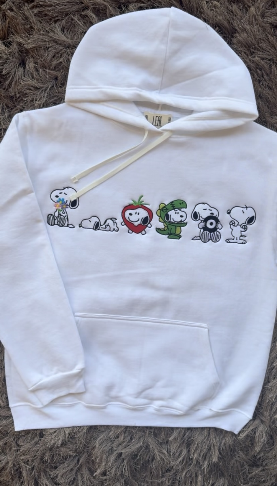 Poleron Snoopy bordado  1