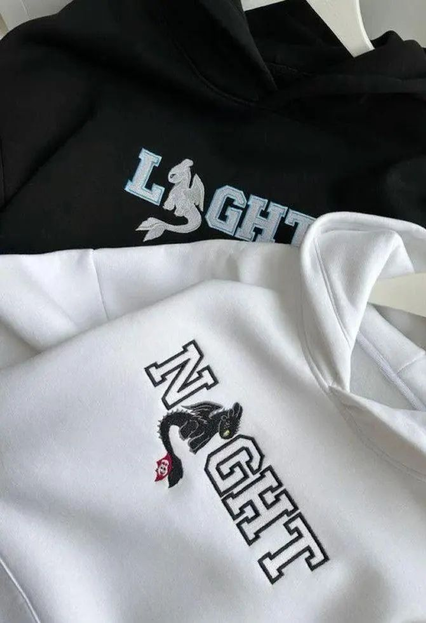 Pack Polerones Pareja Bordado Personalizado 1