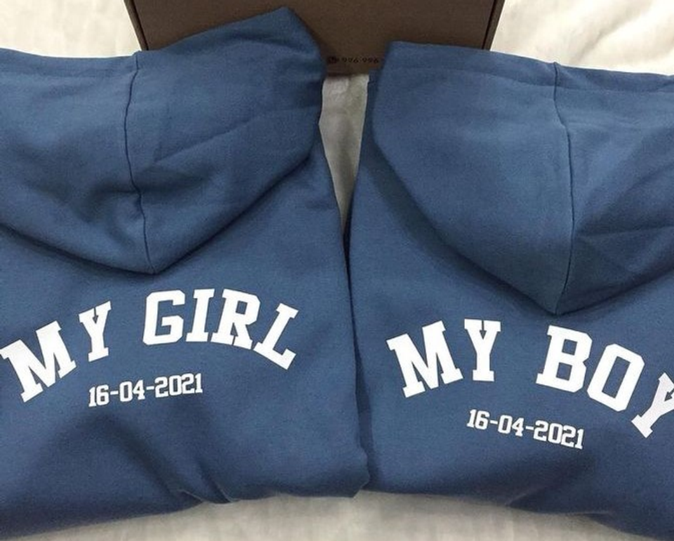 Pack Polerones Pareja Estampado Personalizado 1