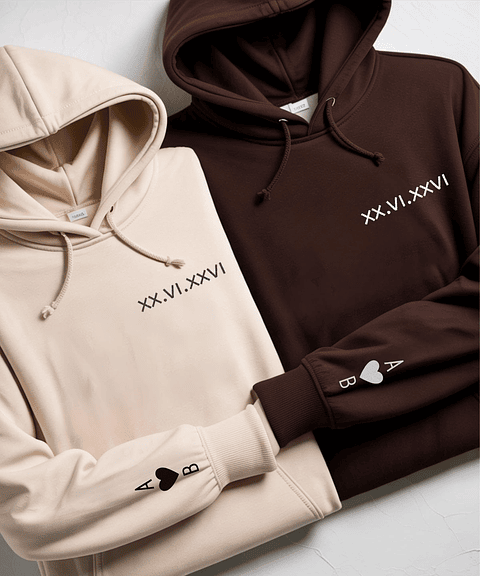 Pack Polerones Pareja Estampado Personalizado