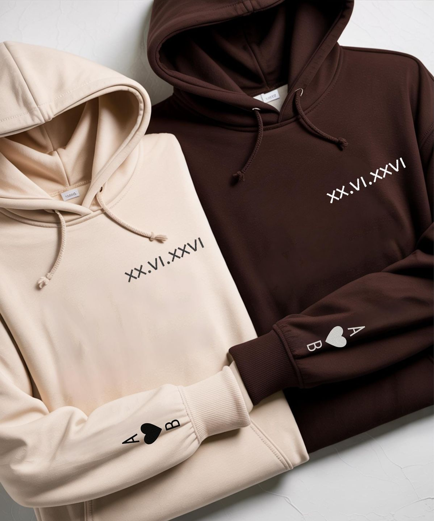 Pack Polerones Pareja Estampado Personalizado 1