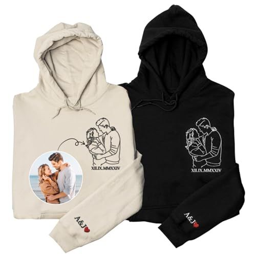 Pack Polerones Pareja Bordado Personalizado 1