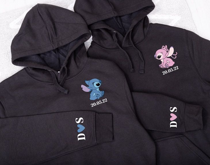 Pack Polerones Pareja Estampado Personalizado 1