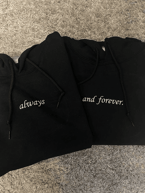 Pack Polerones Pareja Estampado Personalizado