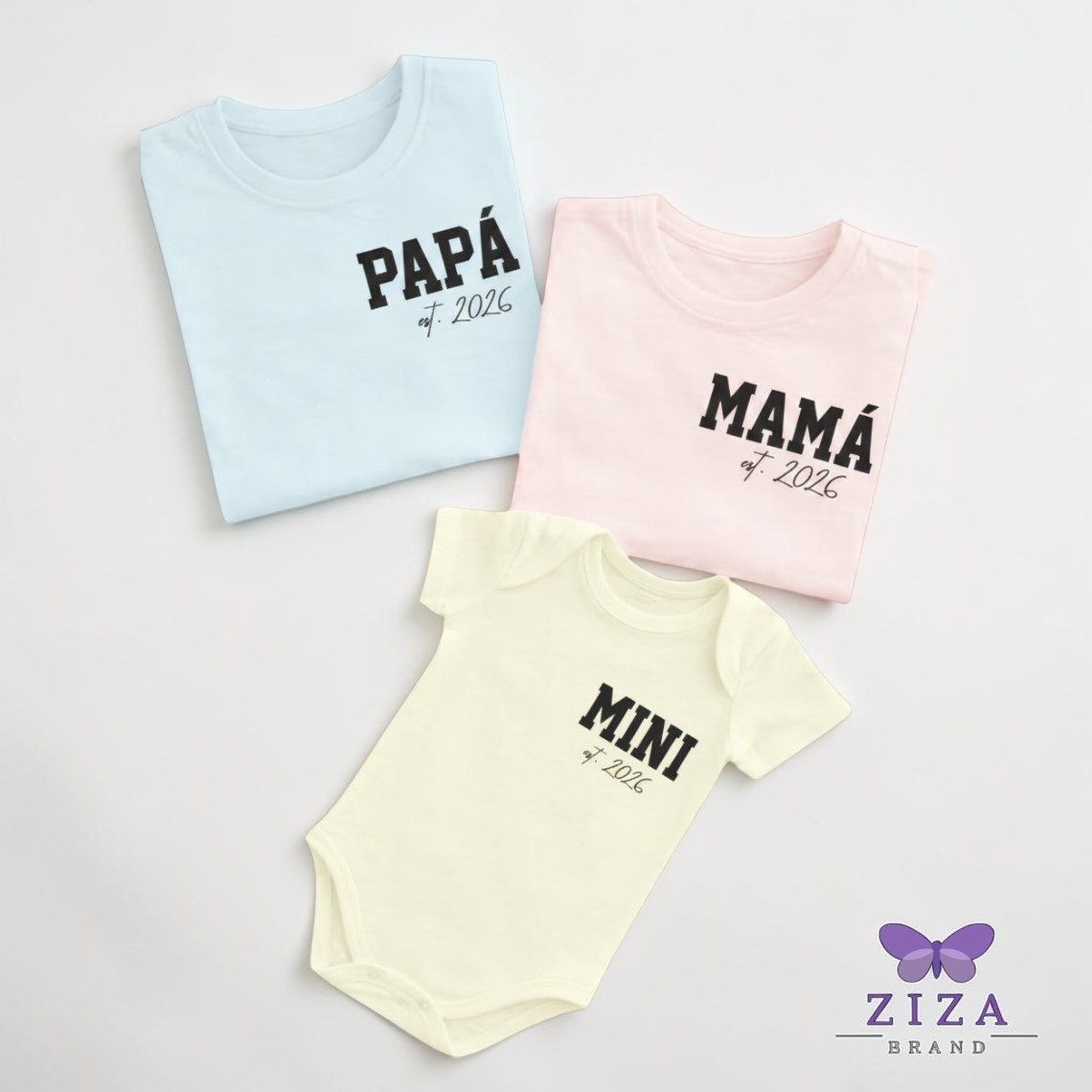 Pack Familiar Mamá, Papá & Mini Estampado Personalizado  1