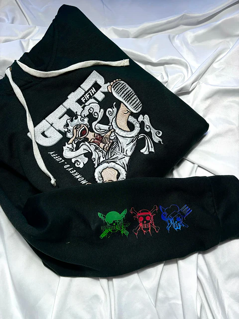 Hoodie Bordado Luffy Gear 5 Gear Fifth Monkey D Luffy – One Piece | Ziza Brand