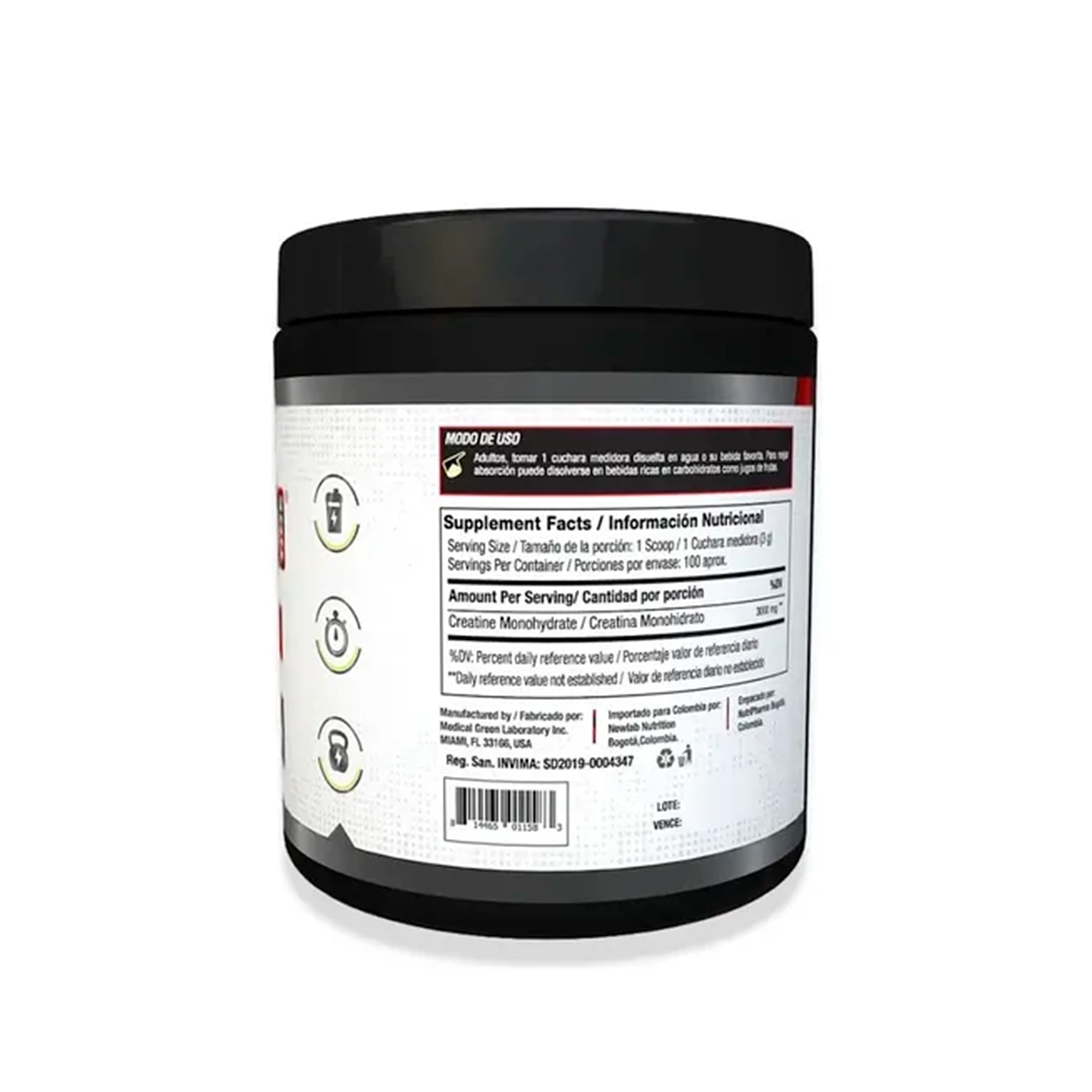 Creatina Time Vitanas 100 Servicios 2