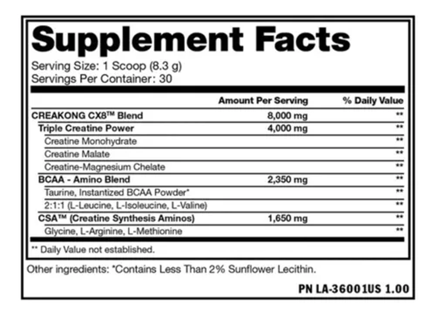 Creatina Creakong Cx8 Mutant 2
