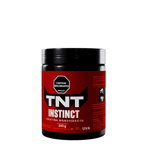 Creatina Instinct Monohidrato 240g - 30 Servicios