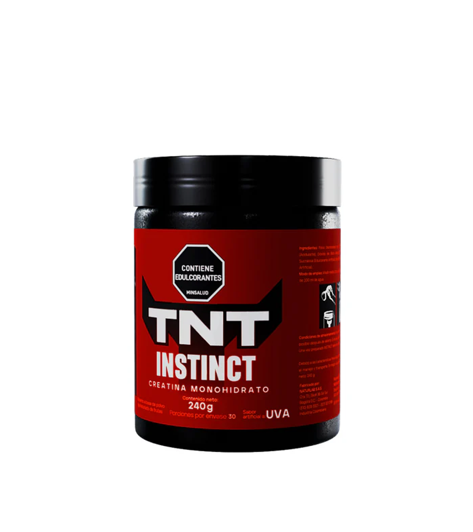 Creatina Instinct Monohidrato 240g - 30 Servicios 1