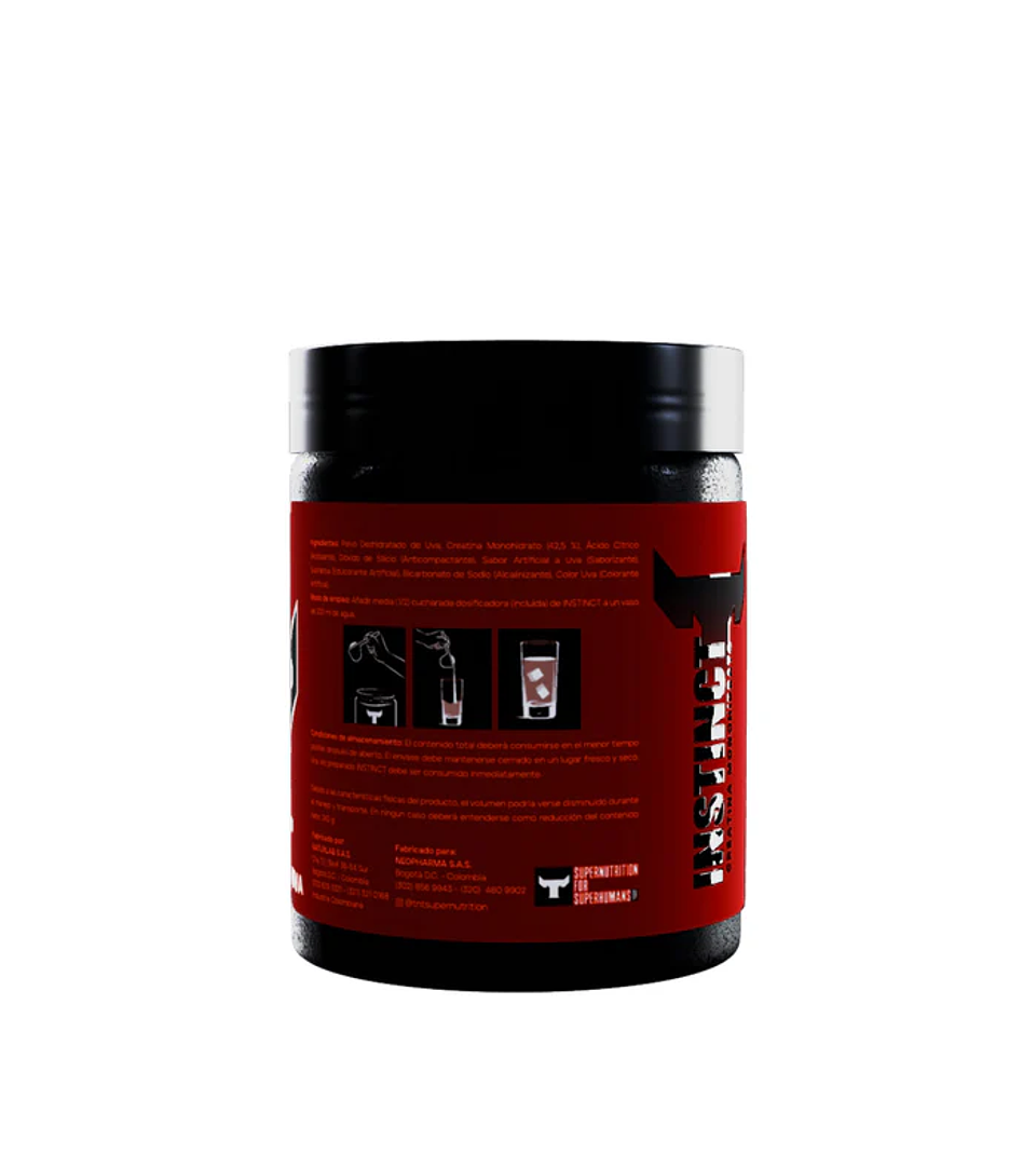 Creatina Instinct Monohidrato 240g - 30 Servicios 2