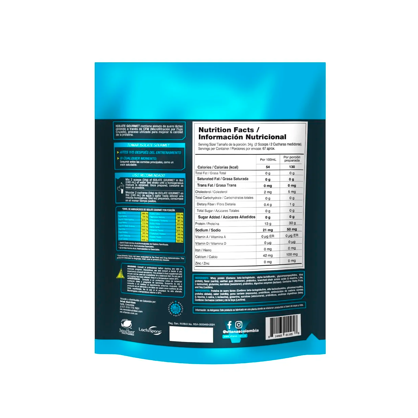 Isolate Gourmet Vitanas 5 libras 2