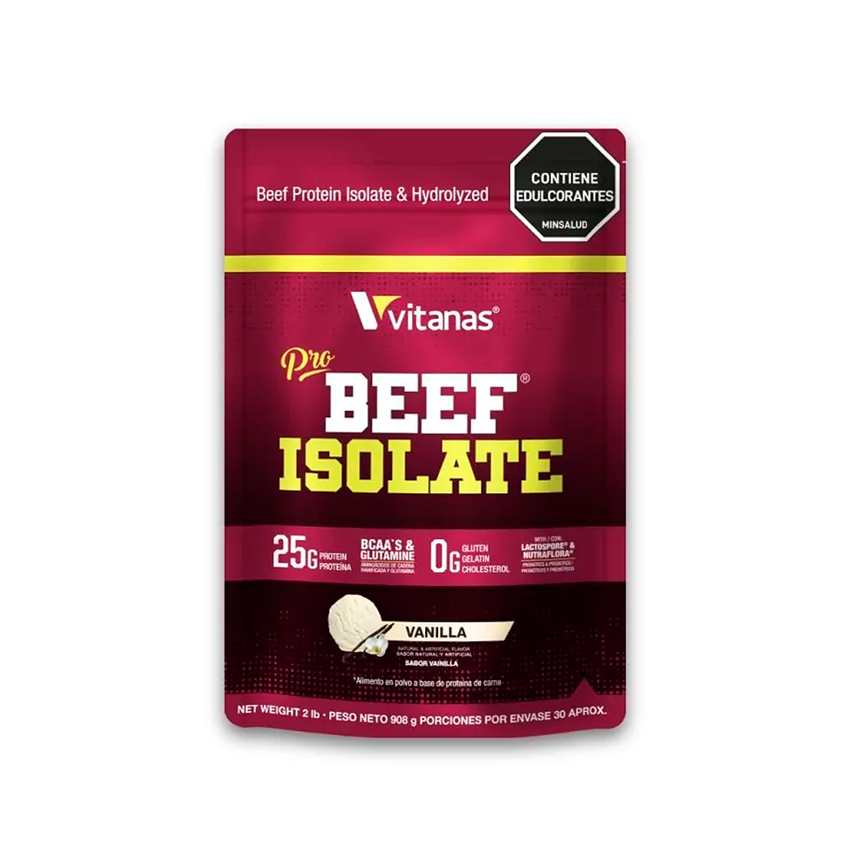 Pro Beef Isolate 2 Libras Vainilla Proteina Aislada de Carne 1