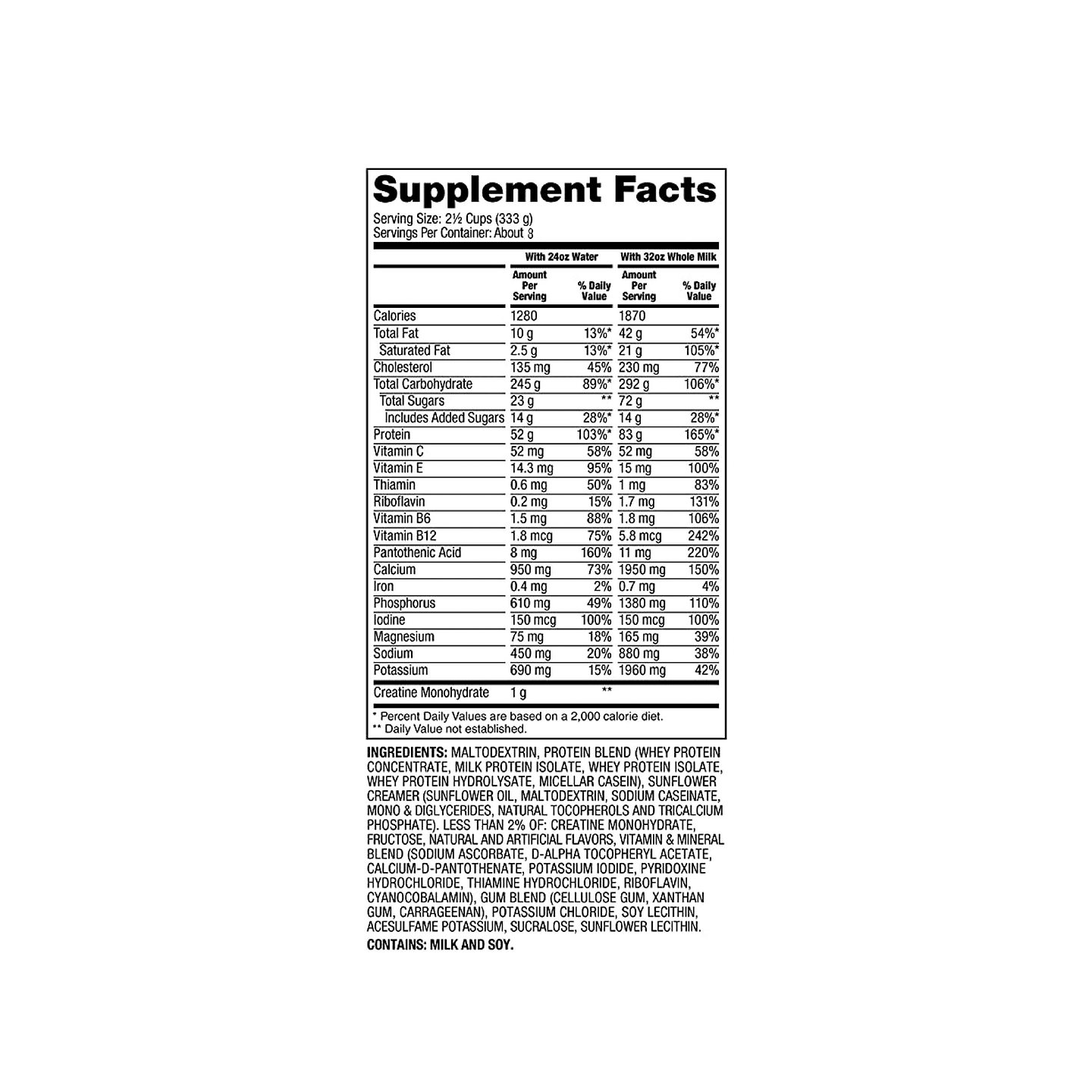 Super Mass Gainer Dymatize 6 Libras 2