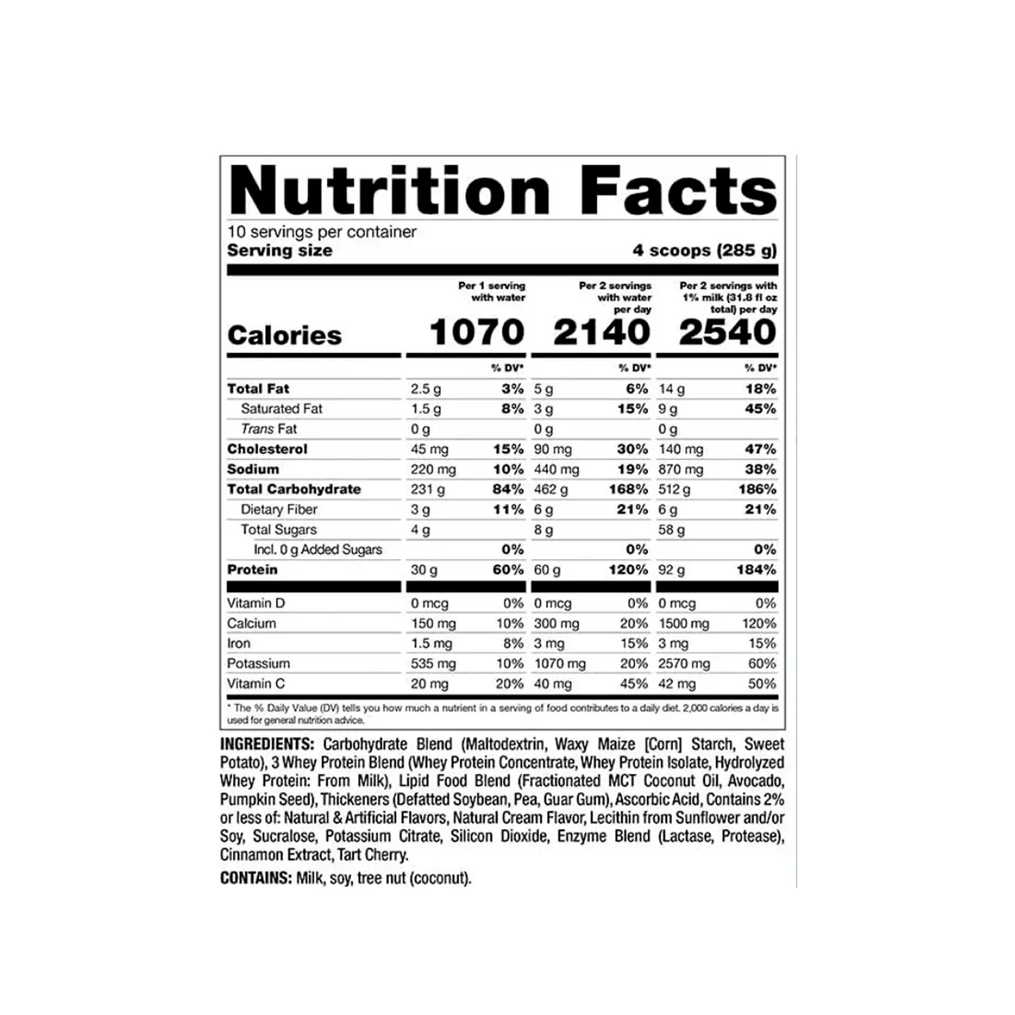Mutant Mass Extreme 2500 6lbs 4