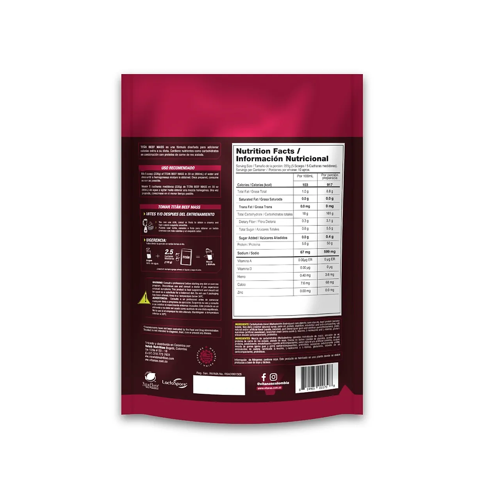 Titan Beef Mass 5 Libras  2