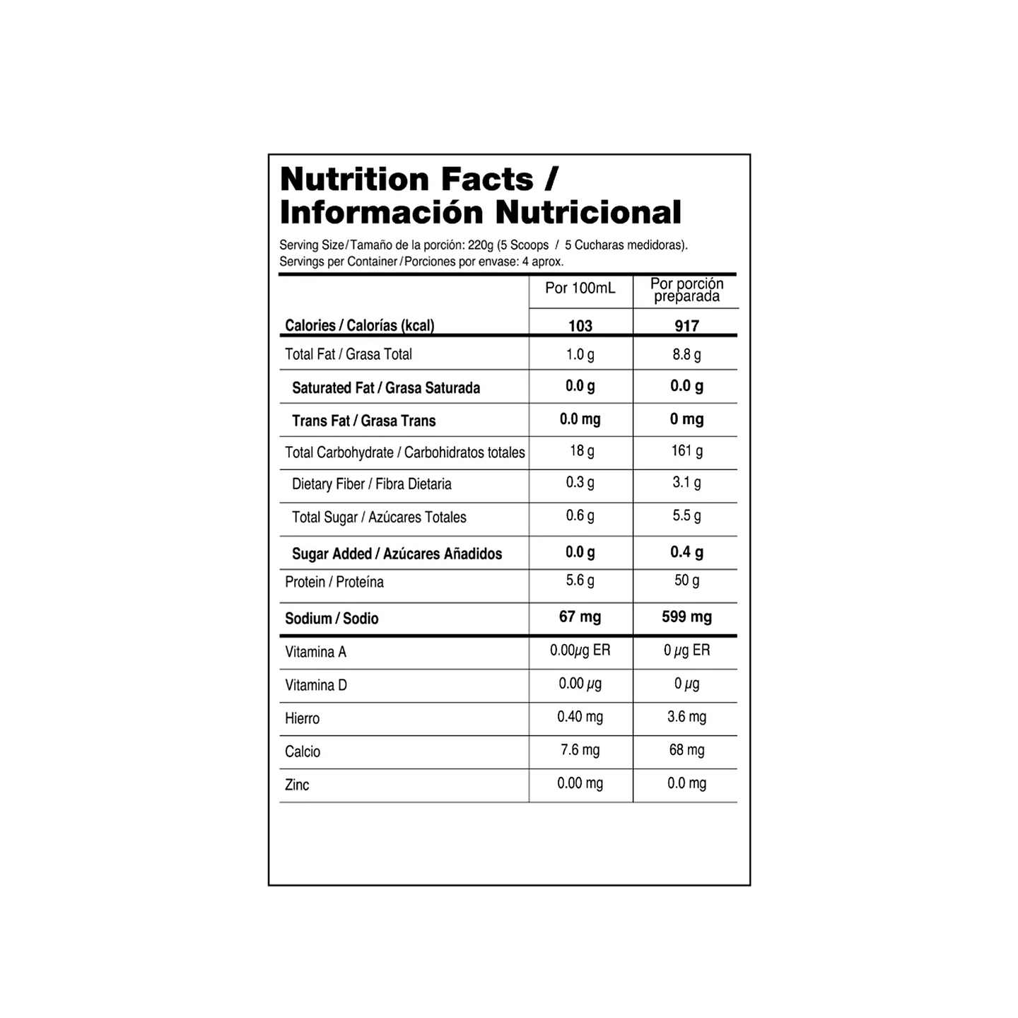 Titan Beef Mass 2 Libras 3