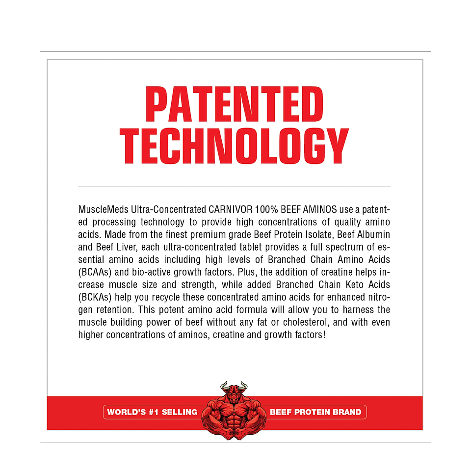 Carnivor Beef Amino 300 Tabletas 3