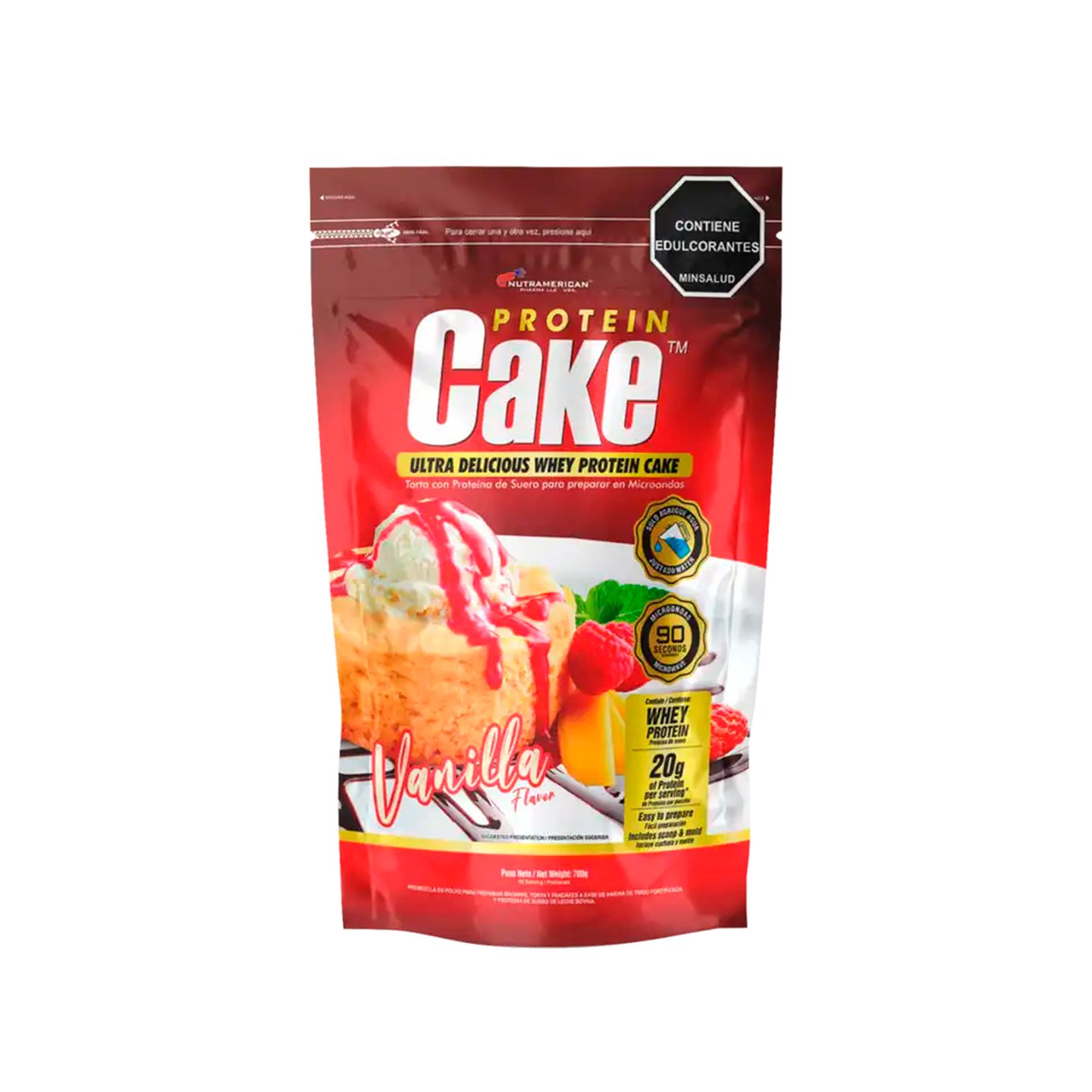 Protein Cake - Torta de Proteina Whey - Vainilla/Chocolate 1