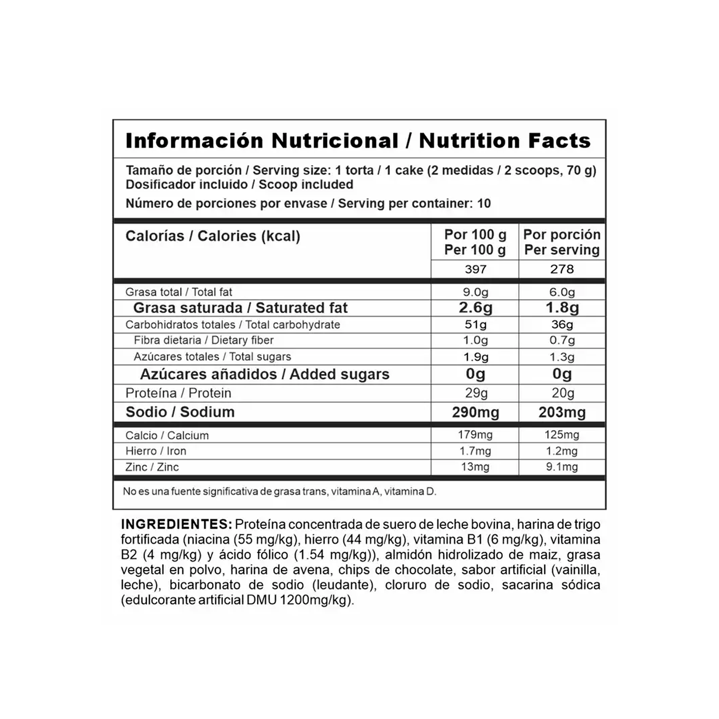 Protein Cake - Torta de Proteina Whey - Vainilla/Chocolate 4