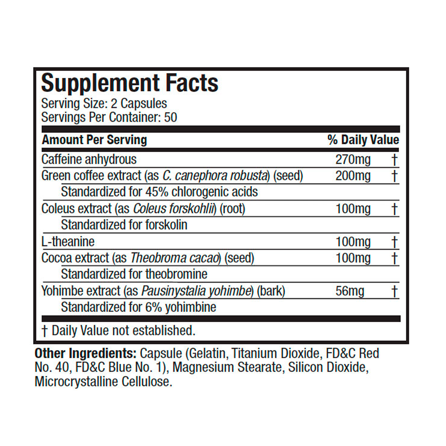Hydroxycut Hardcore Elite 100 Capsulas - 30 Servicios 2
