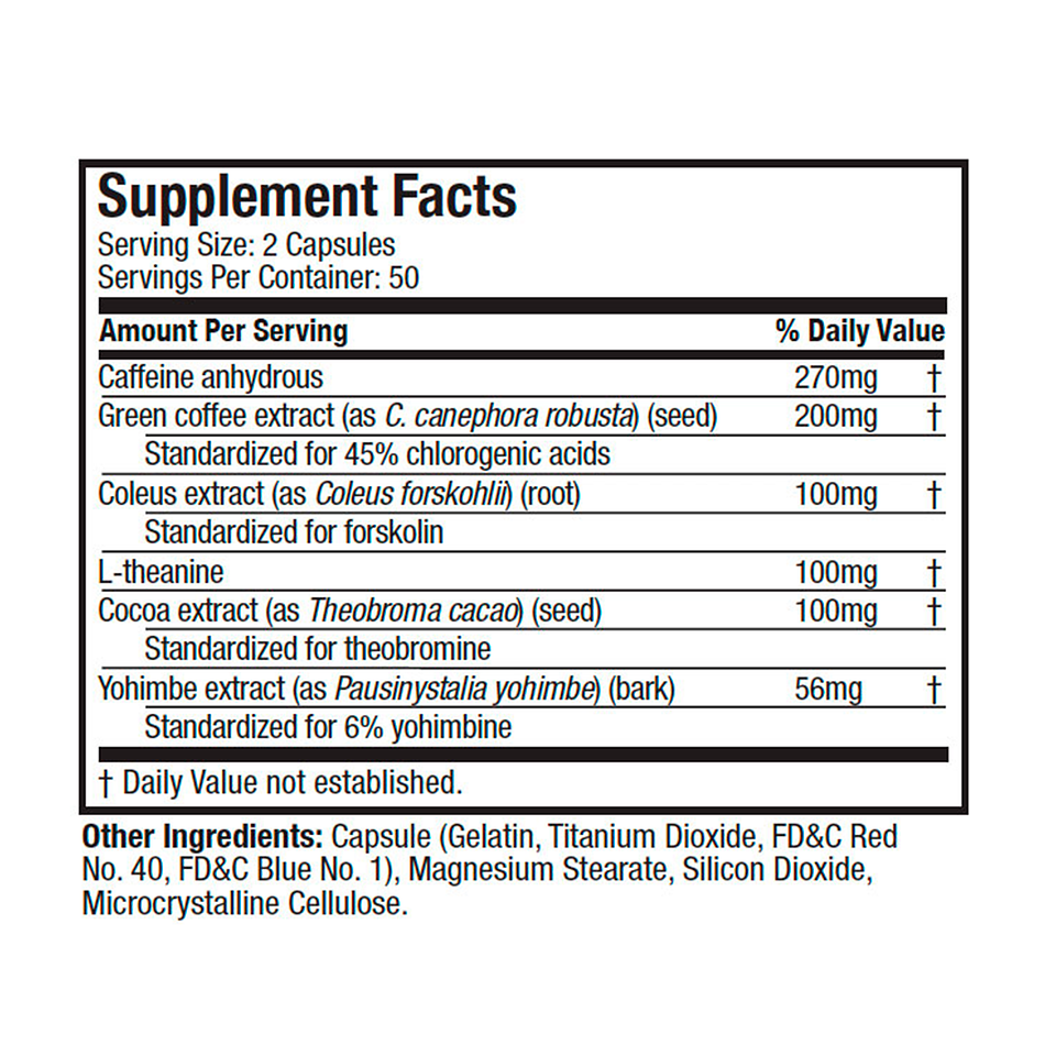 Hydroxycut Hardcore Elite 100 Capsulas - 30 Servicios 2