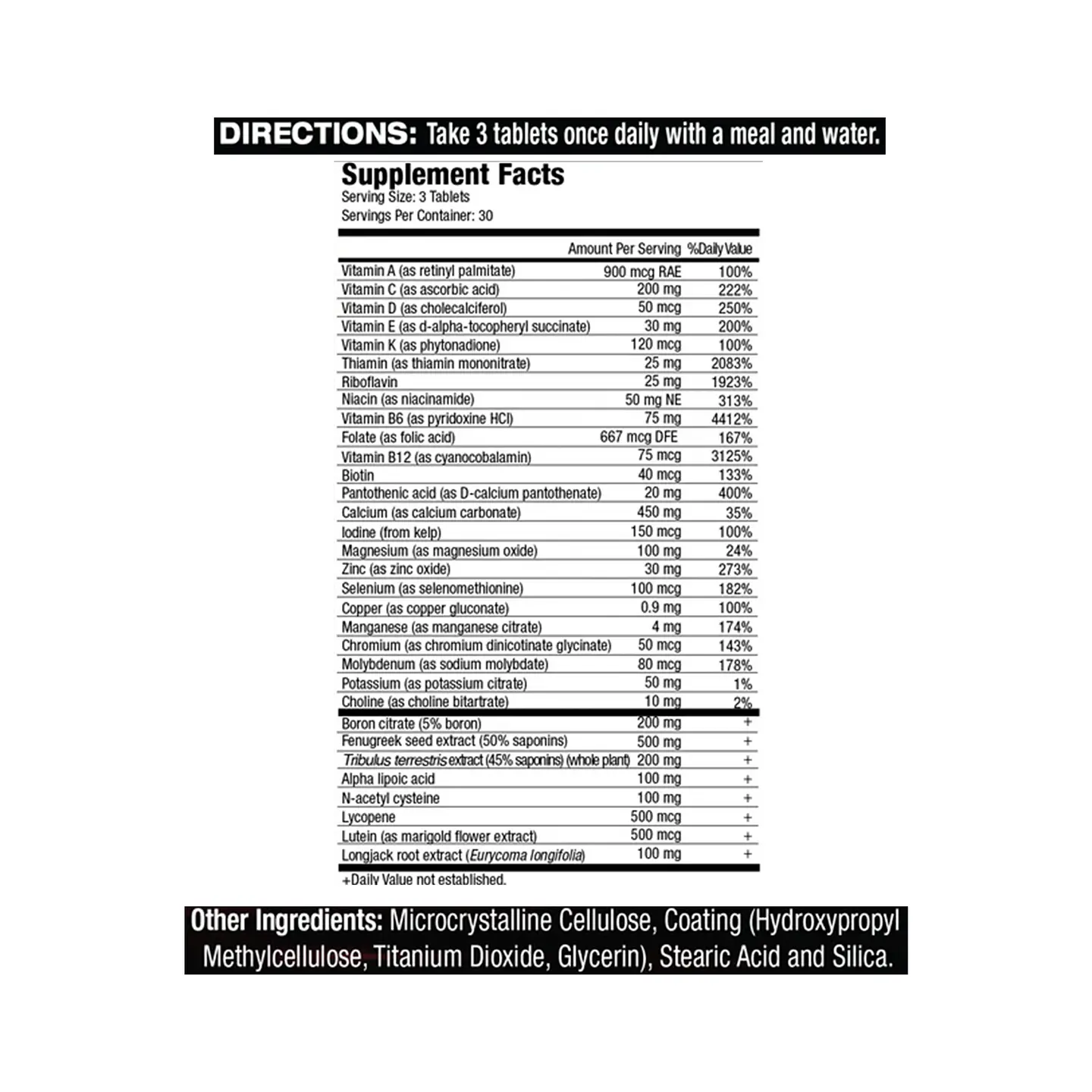 Vitamin T Musclemeds 90 Capsulas - 30 Servicios 3