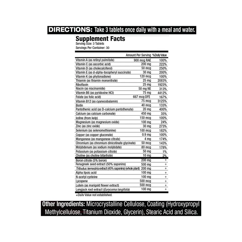 Vitamin T Musclemeds 90 Capsulas - 30 Servicios 3