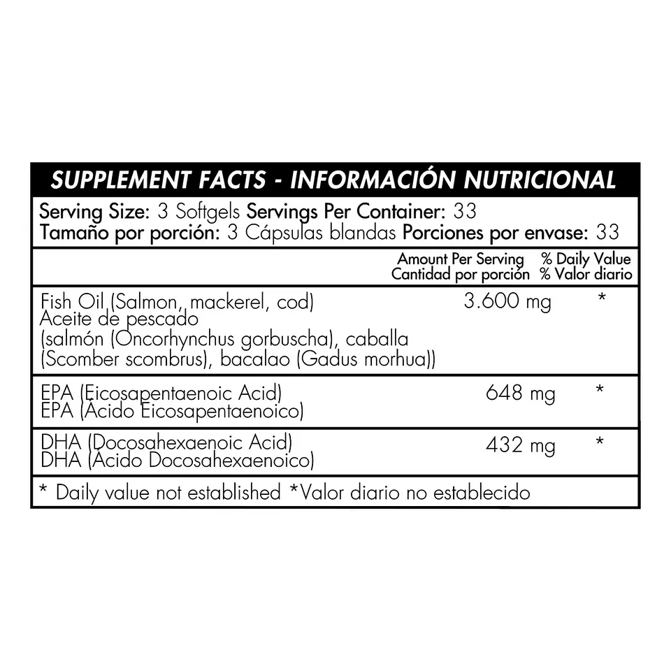 Omega 3 Fish Oil 1200mg - 200 Softgels 2