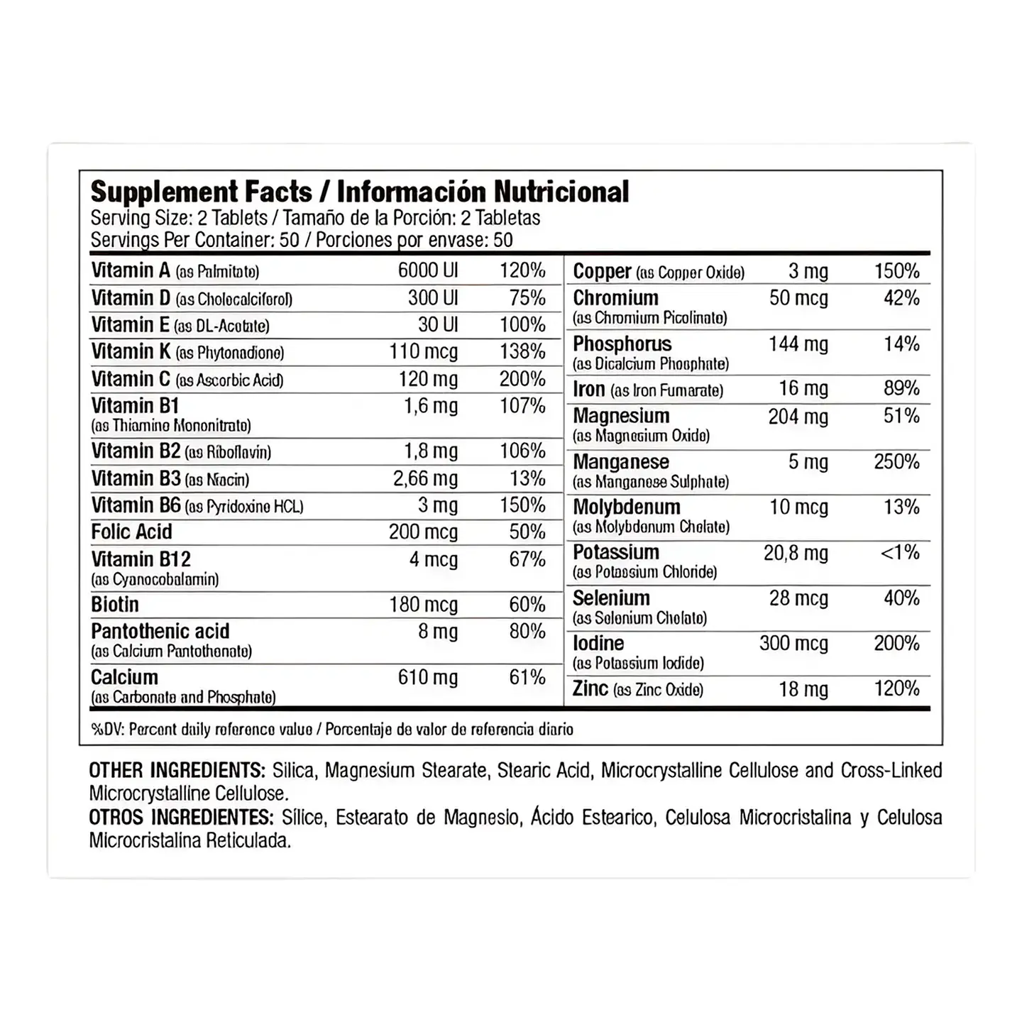 Multivitamínico Vita Green - 100 Tabletas 2