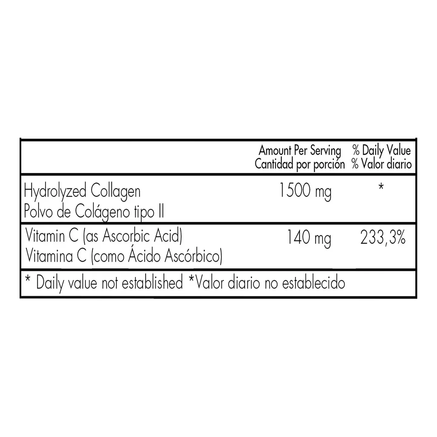 Complejo de Colágeno Hidrolizado con Vitamina C 1500mg 2