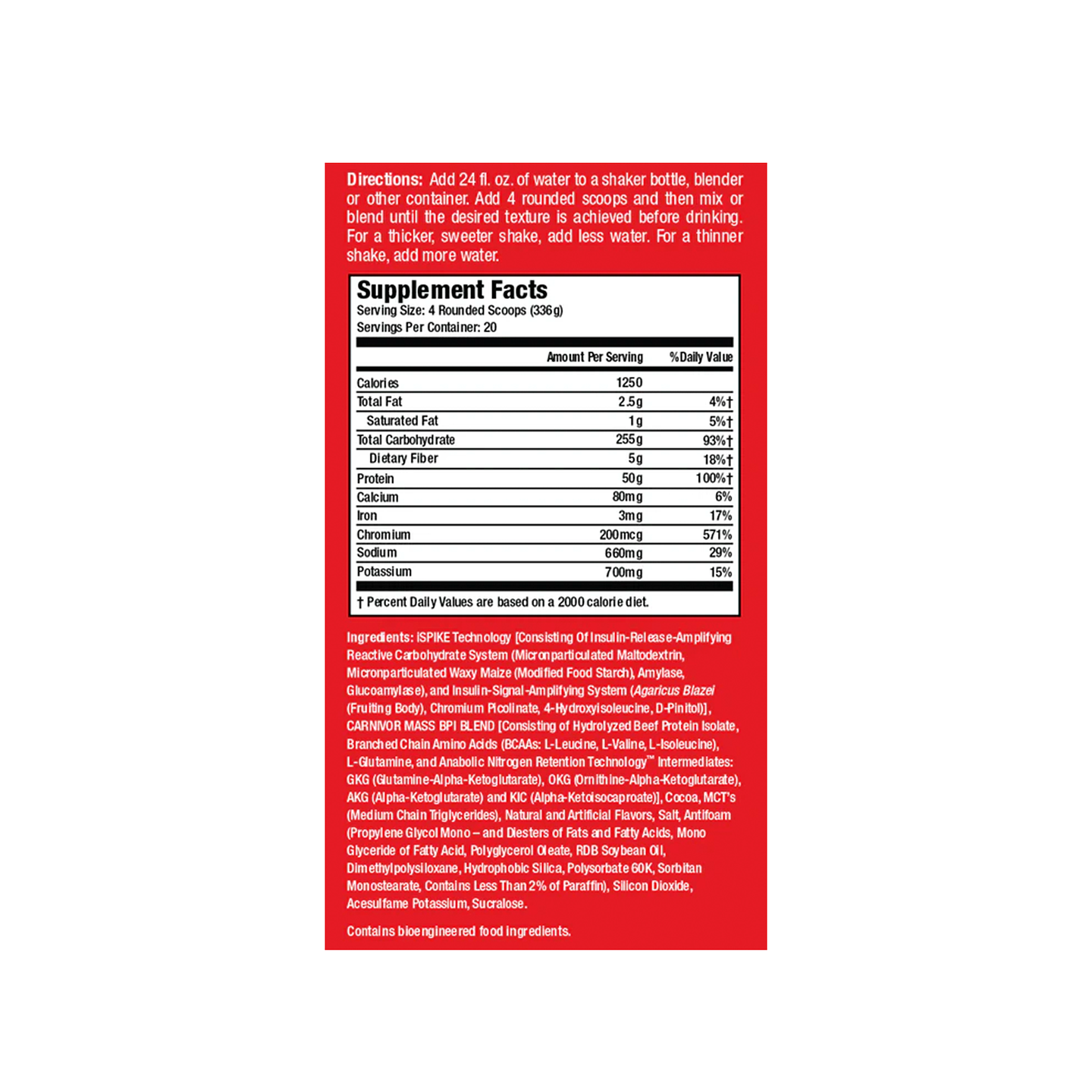 Carnivor Mass Big Steer 1250 15 Libras 3