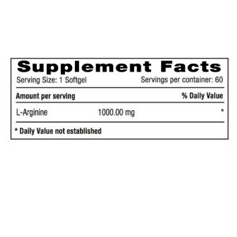 L-Arginina 1000 mg x 60 Softgels 2