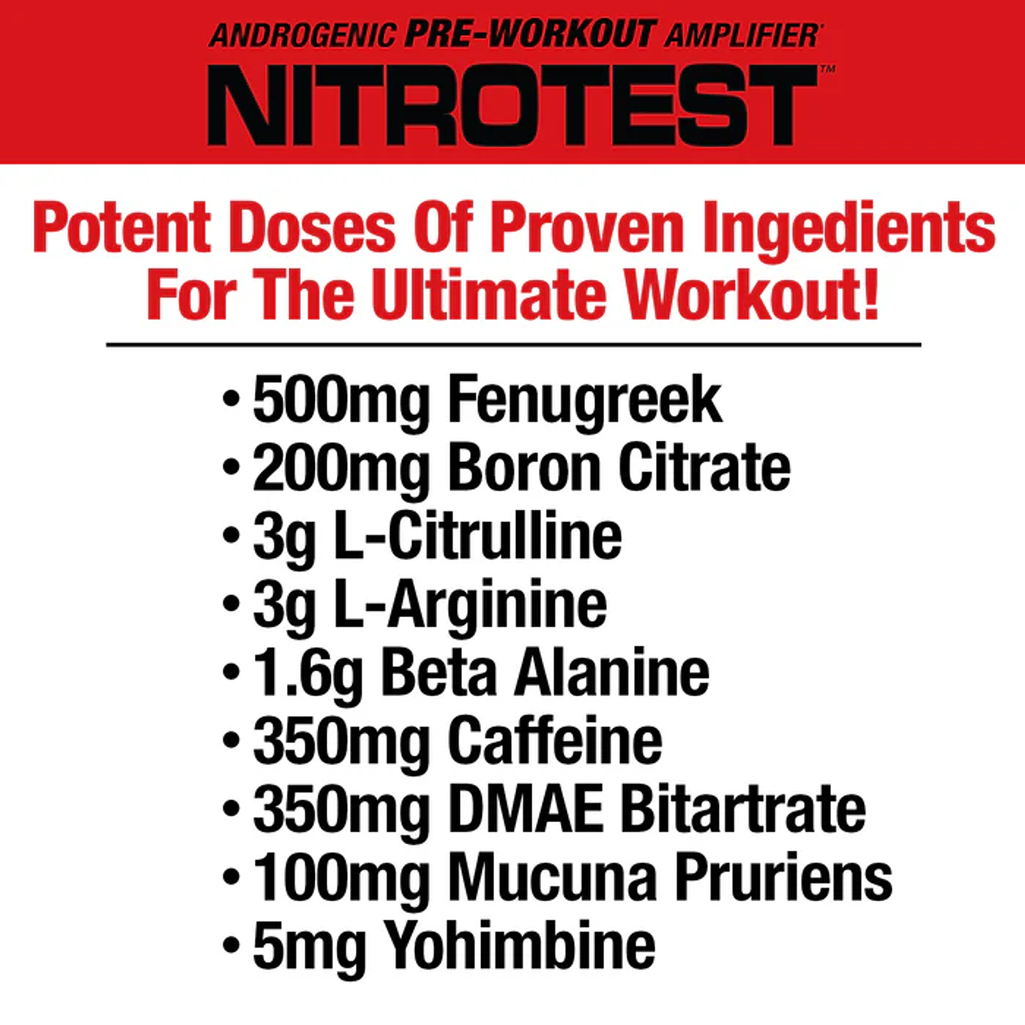 Nitrotest Pre Workout 30 Servicios 5