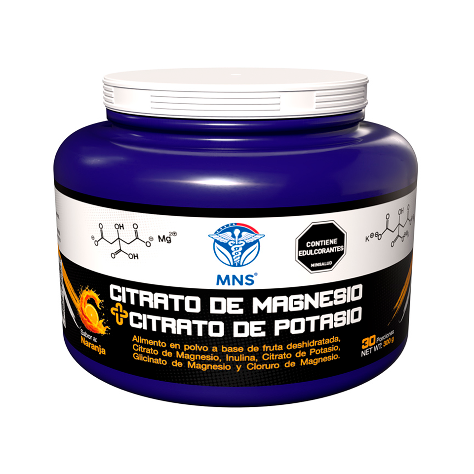 Citrato de Magnesio + Citrato de Potasio Sabor Naranja 300 g 1