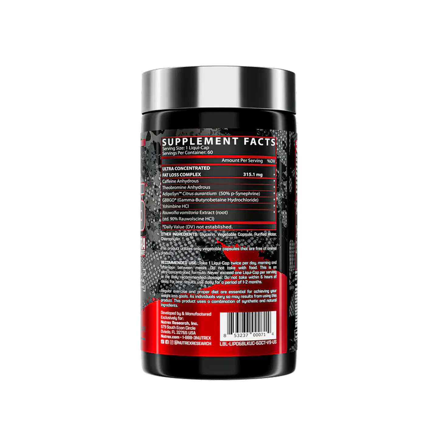 Lipo‑6 Black UC – Quemador Ultra Concentrado 2