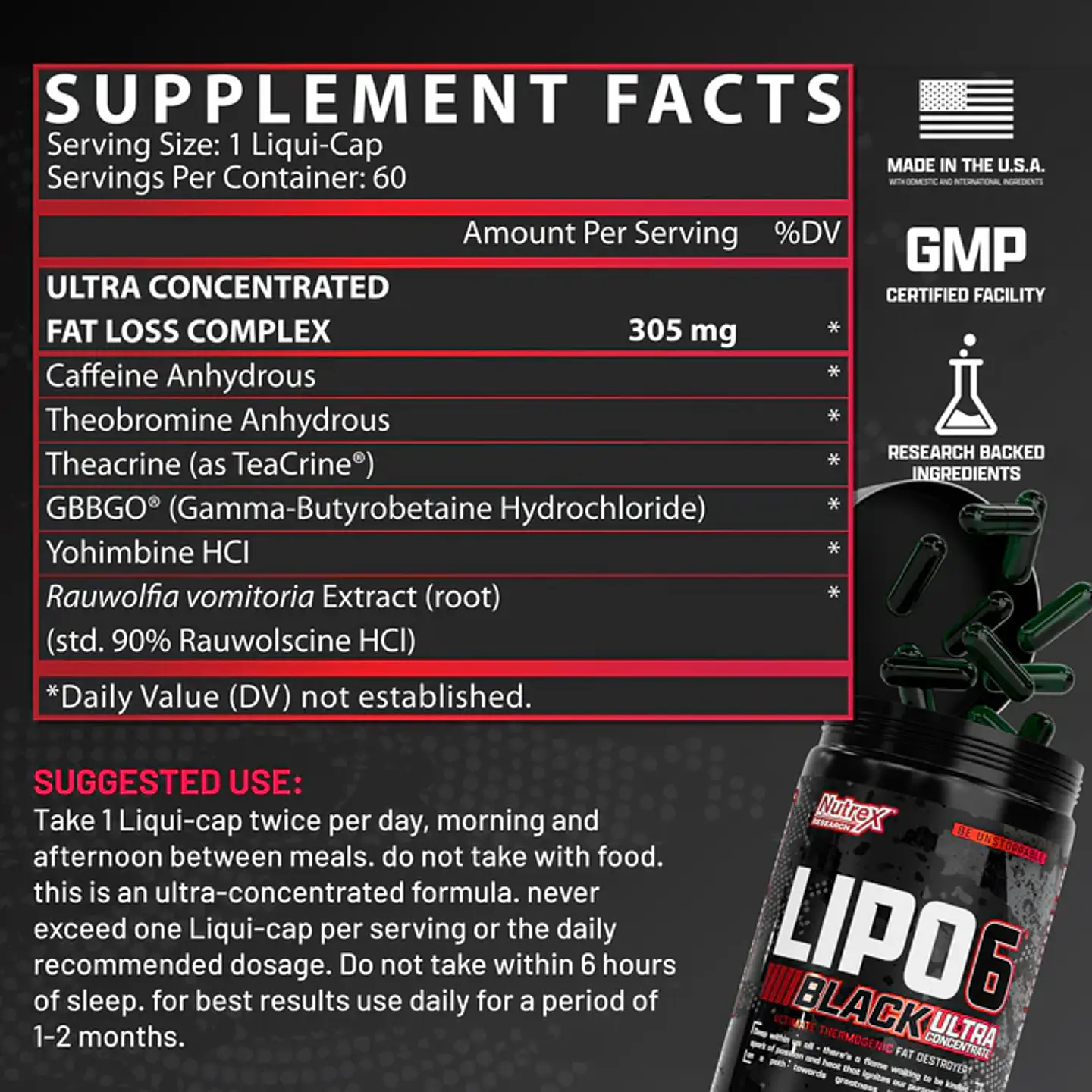 Lipo‑6 Black UC – Quemador Ultra Concentrado 4