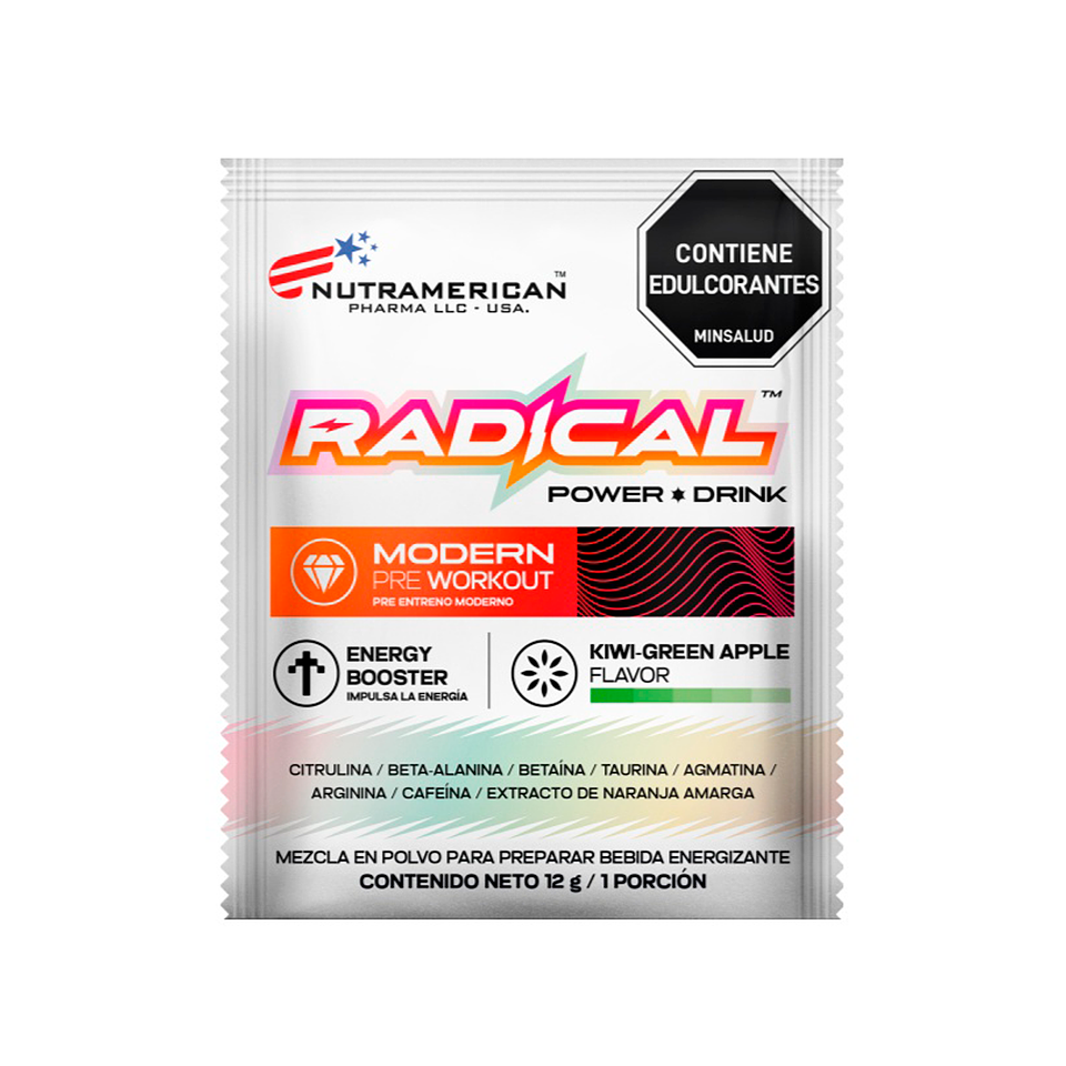 Radical Power Drink – Pre-Entreno Premium en Sobres 1