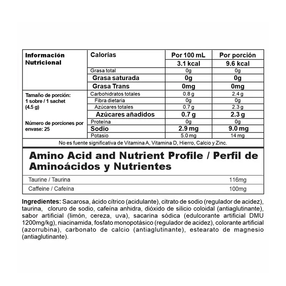 Energy X – Bebida Energizante en Polvo 2