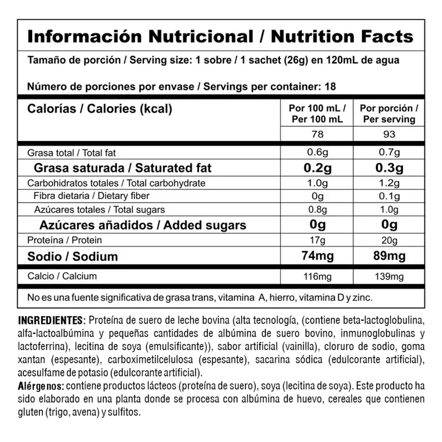 Bipro Classic Sachet - Proteina De Suero De Leche En Sachet 3