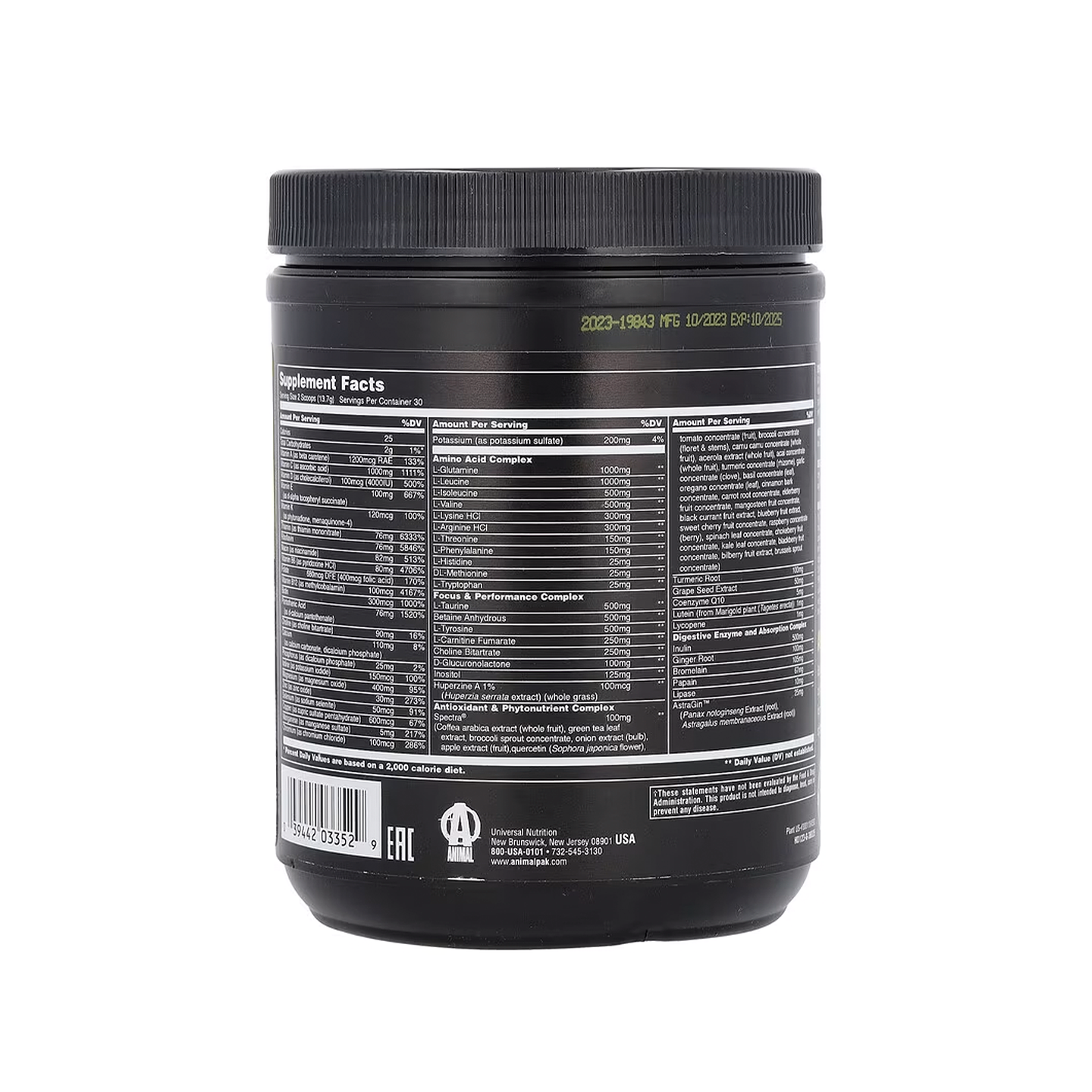 Animal Pak – Multivitamínico 3